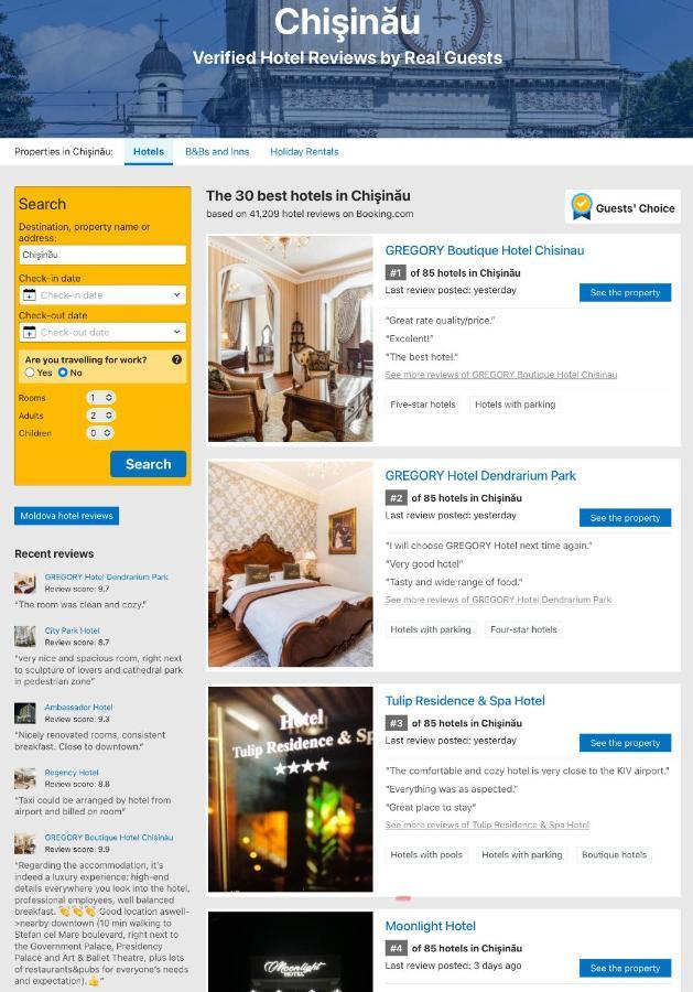 Gregory Boutique Hotel Chişinau Exteriör bild